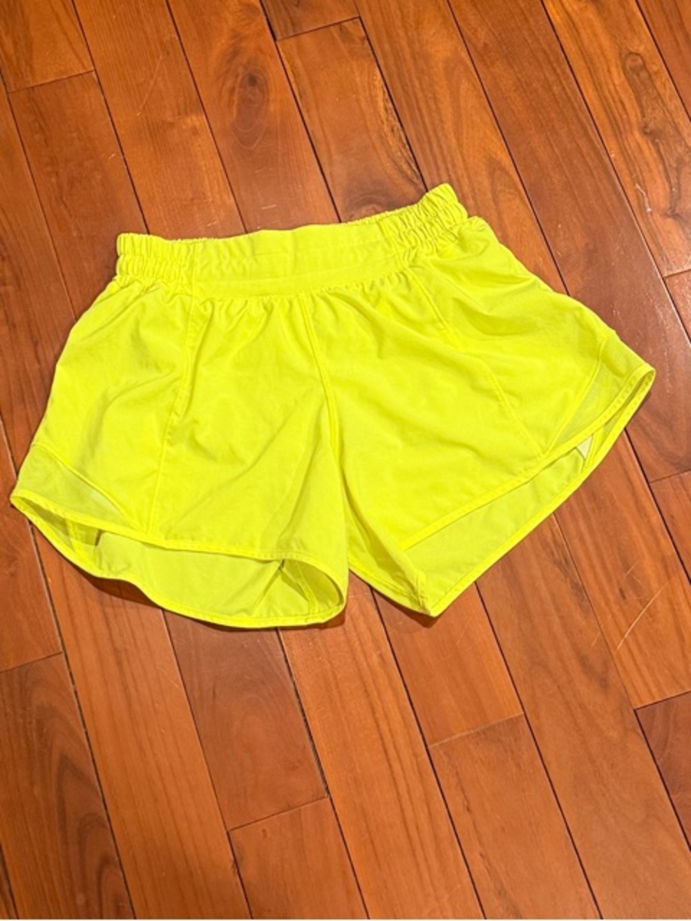 lululemon athletica Neon Yellow Athletic Shorts